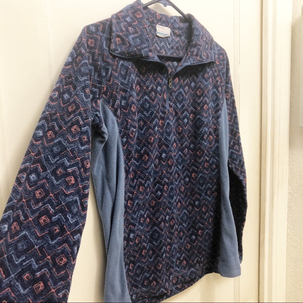 Columbia Quarter Zip Pullover Fleece- So Soft! Size Medium.